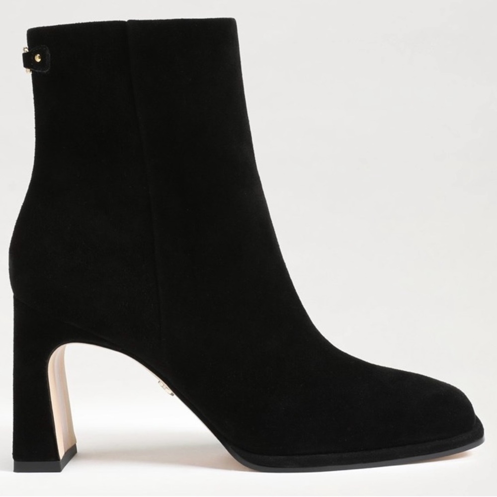 NWT Sam Edelman Irie Square Toe Ankle Bootie - Black Suede